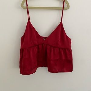 Aritzia red crop top!